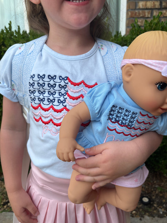 4th of July bow flag Shirt