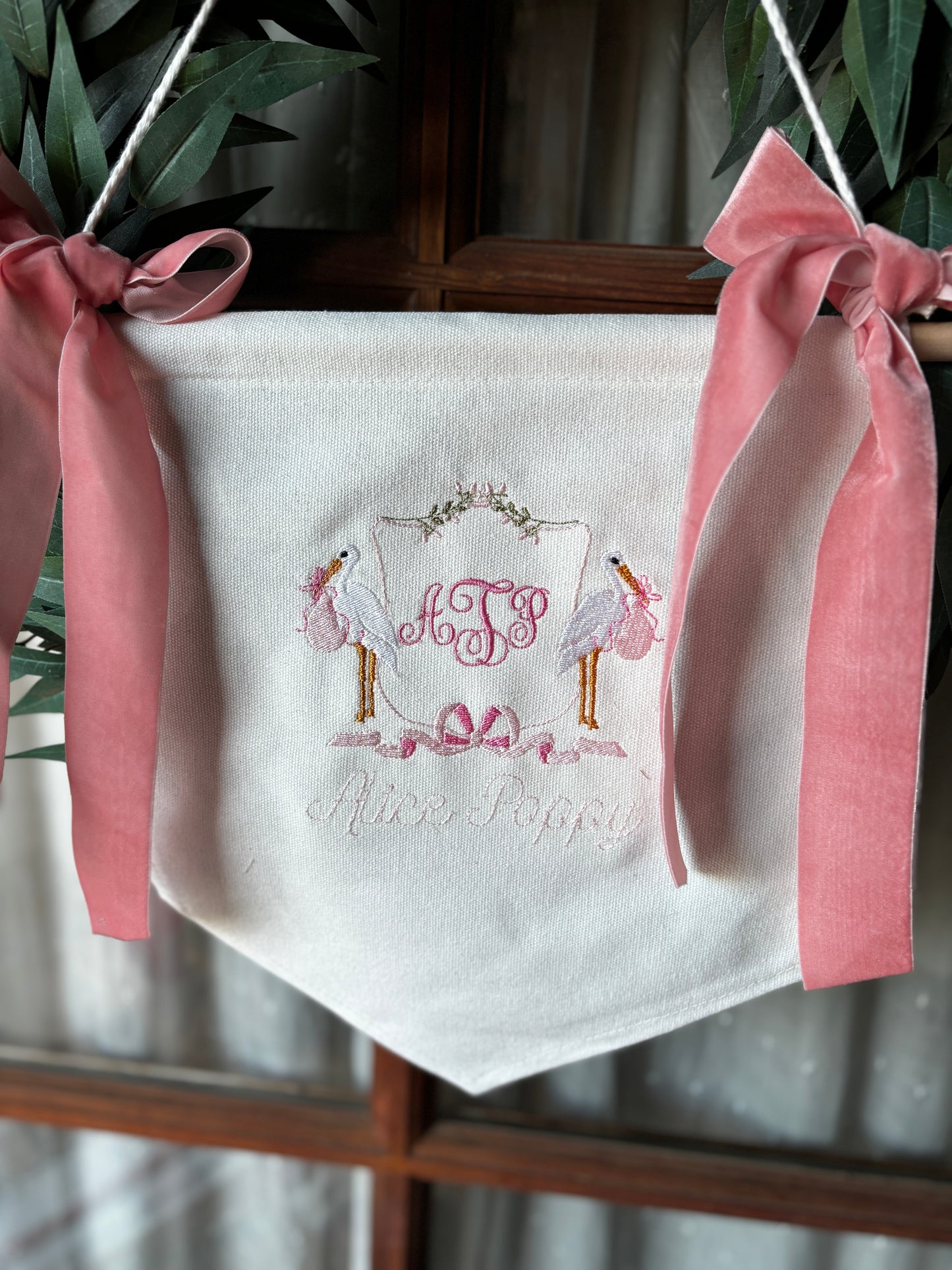 Birth announcement banner