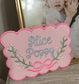 Nameplate Keepsake nursery decor or hospital crib announcement-see notes below