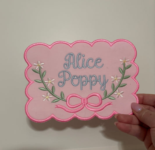 Nameplate Keepsake nursery decor or hospital crib announcement-see notes below