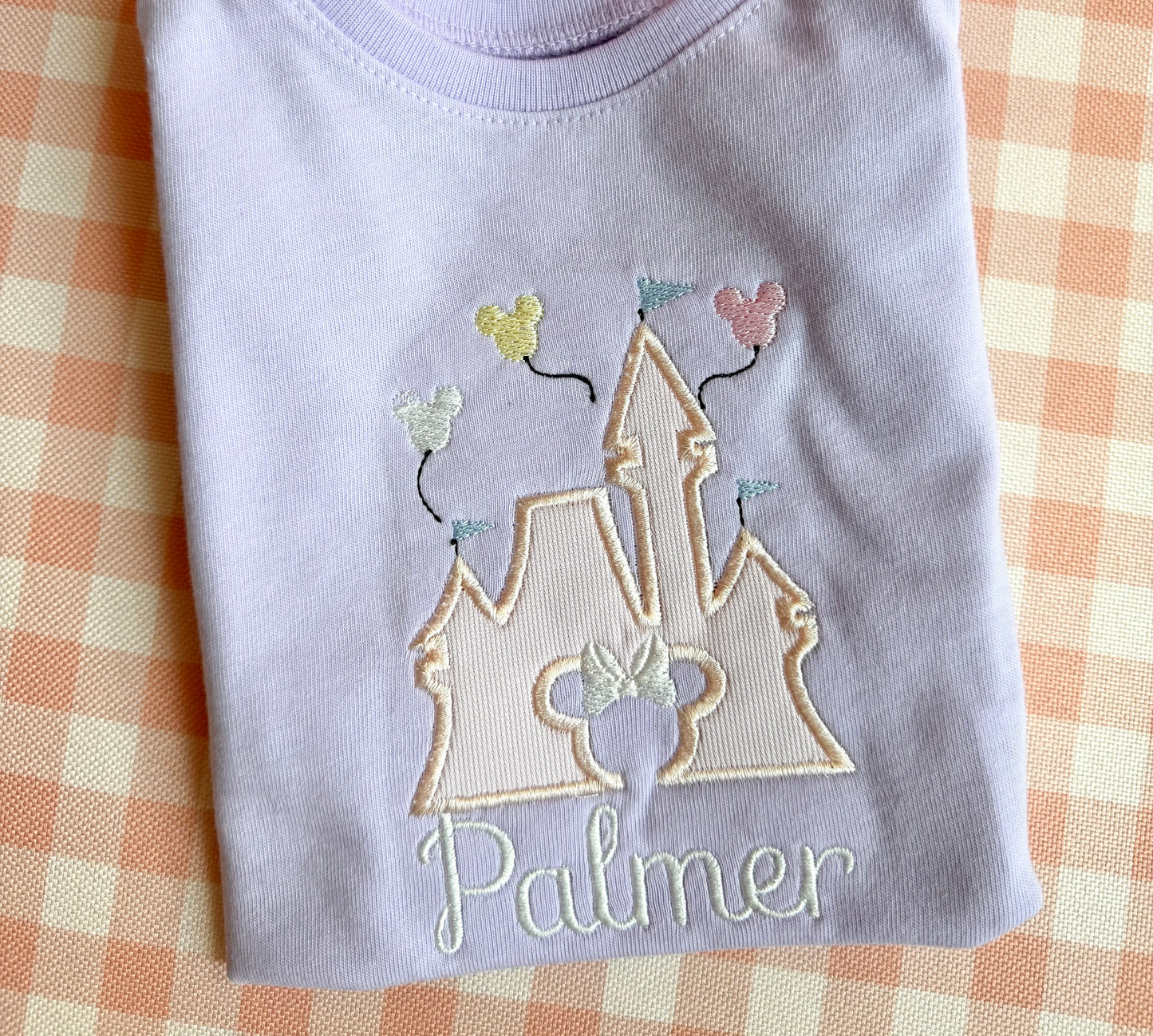 Castle T-shirt applique shirt