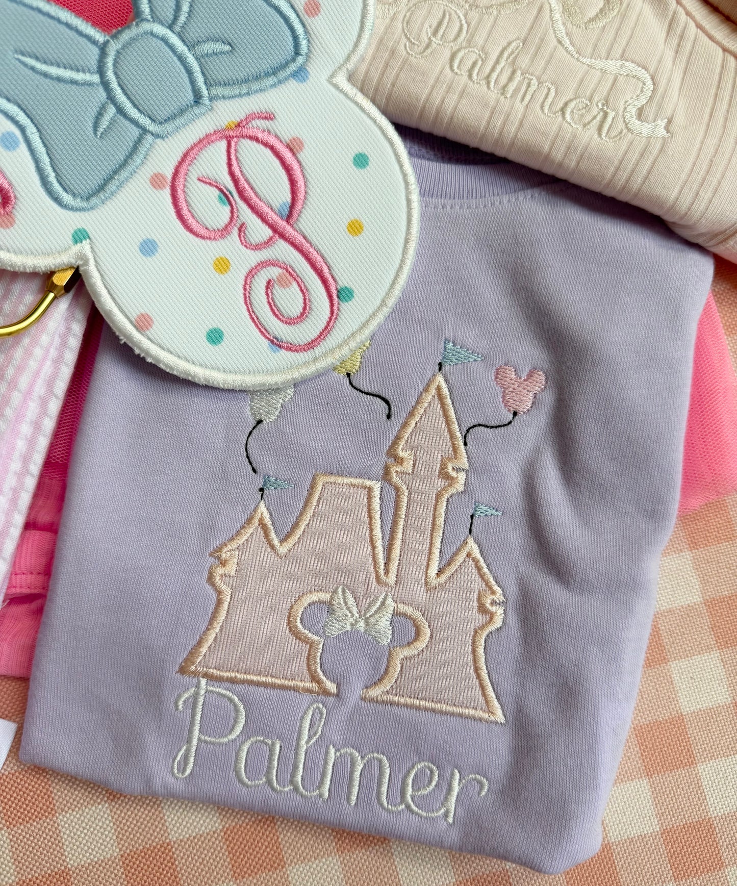 Castle T-shirt applique shirt