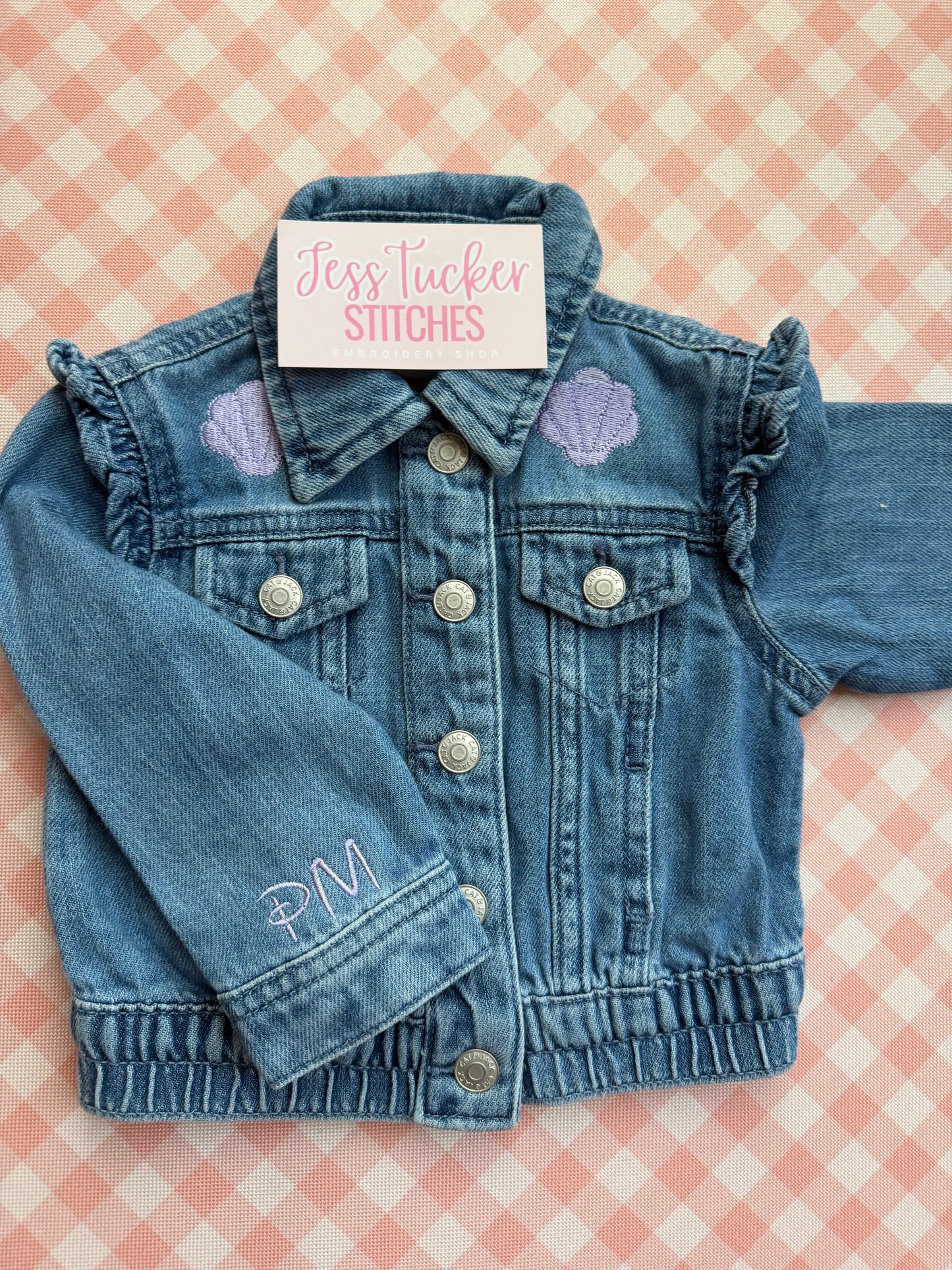 Kids & Baby Icon jean jacket- 4 icons and name