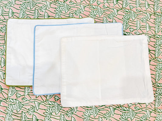 Scalloped or piped Pillow Case